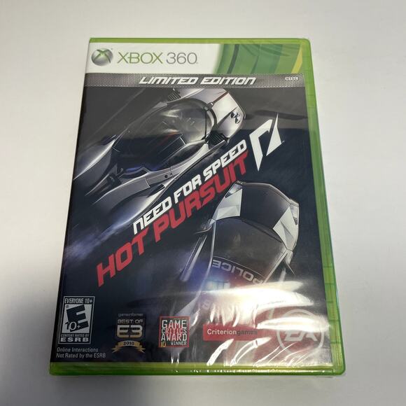 Need For Speed Hot Pursuit Limited Edition XBOX 360 Video Game NEW SEALED RACING - Picture 1 of 6
